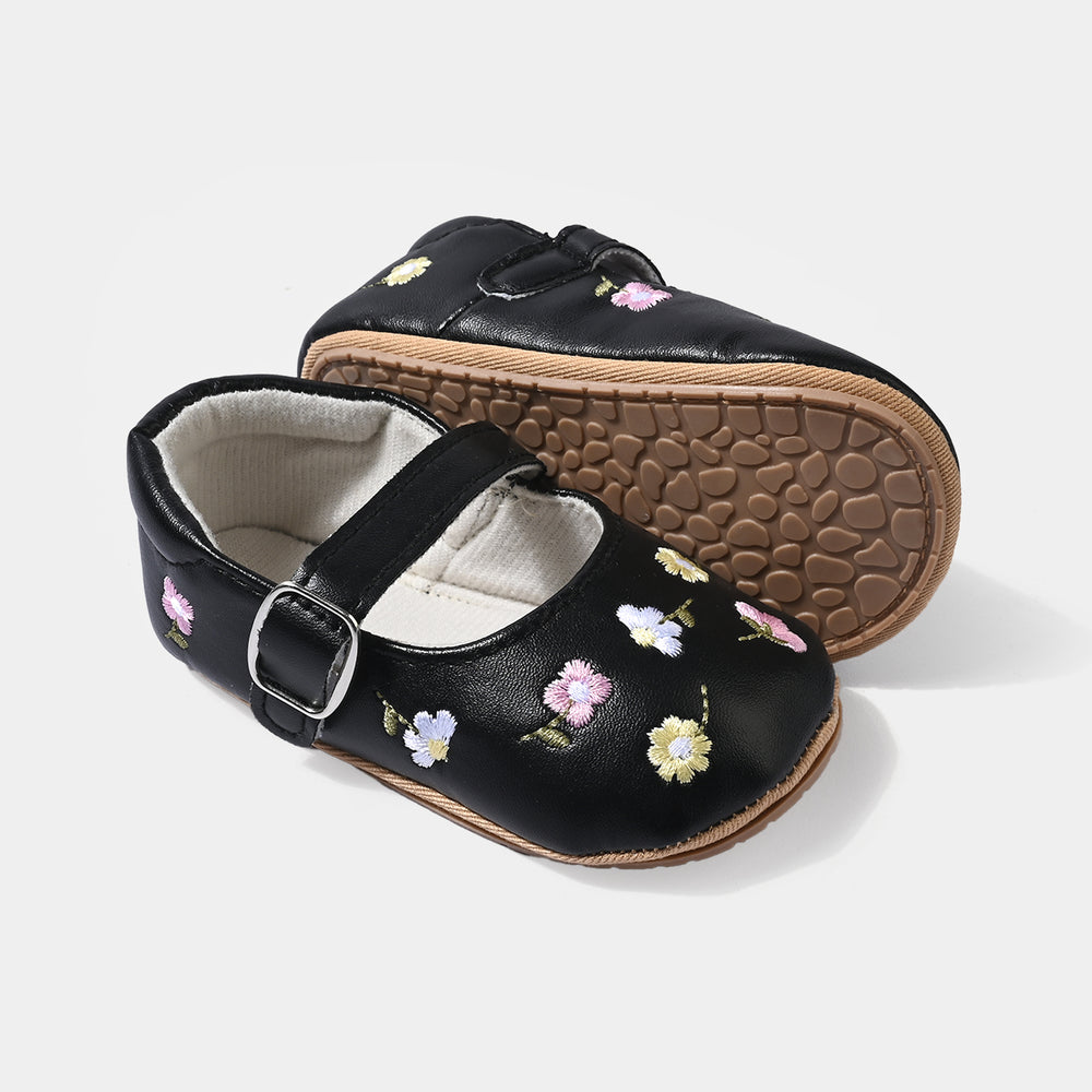 Girls Shoes E166-BLACK