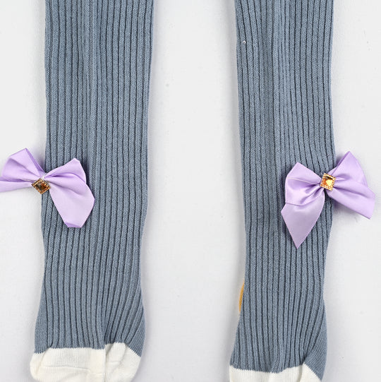 Girls Cotton Tights W/Socks