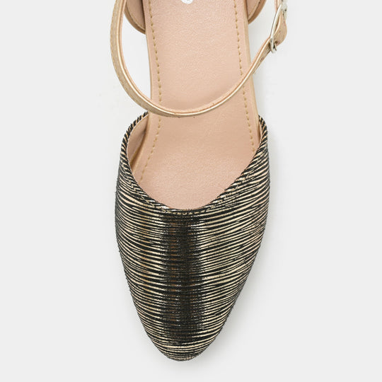 Girls Pumps Heels 456-47-Champagne