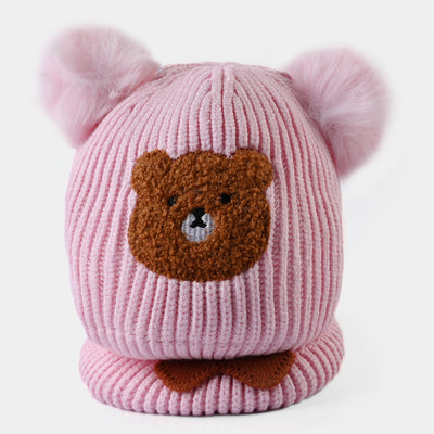 Woolen Winter Cap/Hat (Pink)