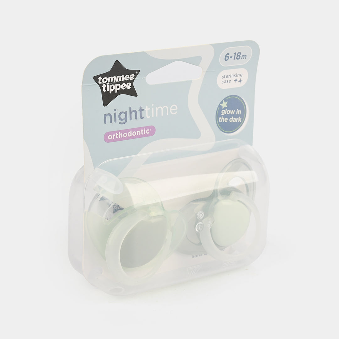 Closer to Nature Night Time 2 Orthodontic Soothers 6-18M