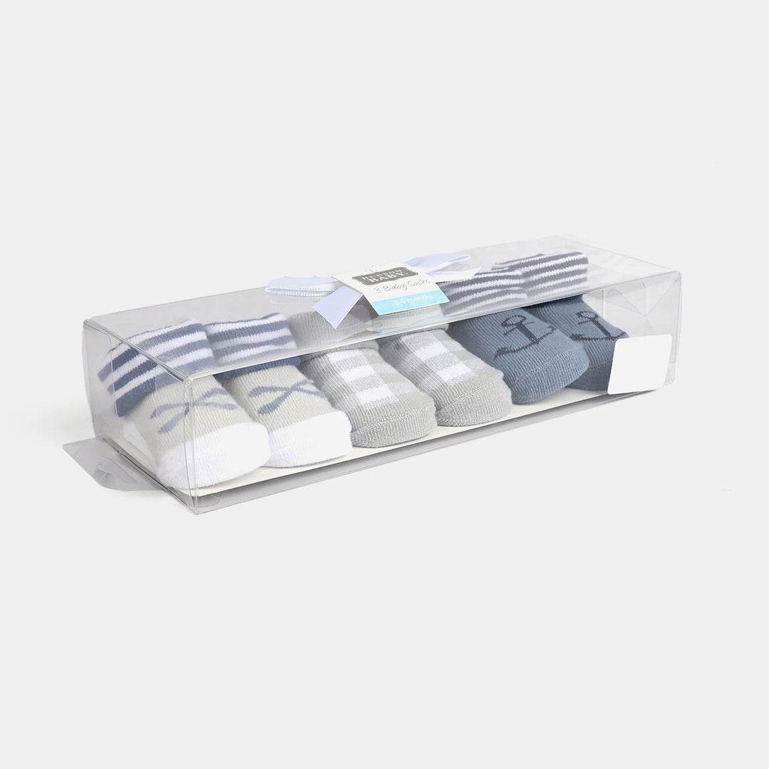 BABY SOCKS PACK OF 3 | 0-9M