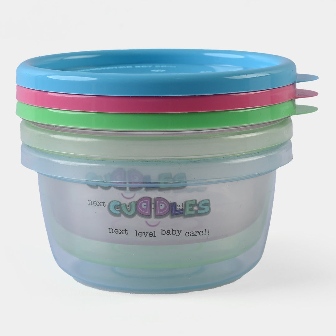 Cuddles Safe Storage Cups Large 3Pcs/8oz | 236ml