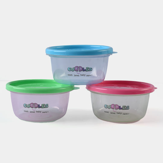 Cuddles Safe Storage Cups Large 3Pcs/8oz | 236ml