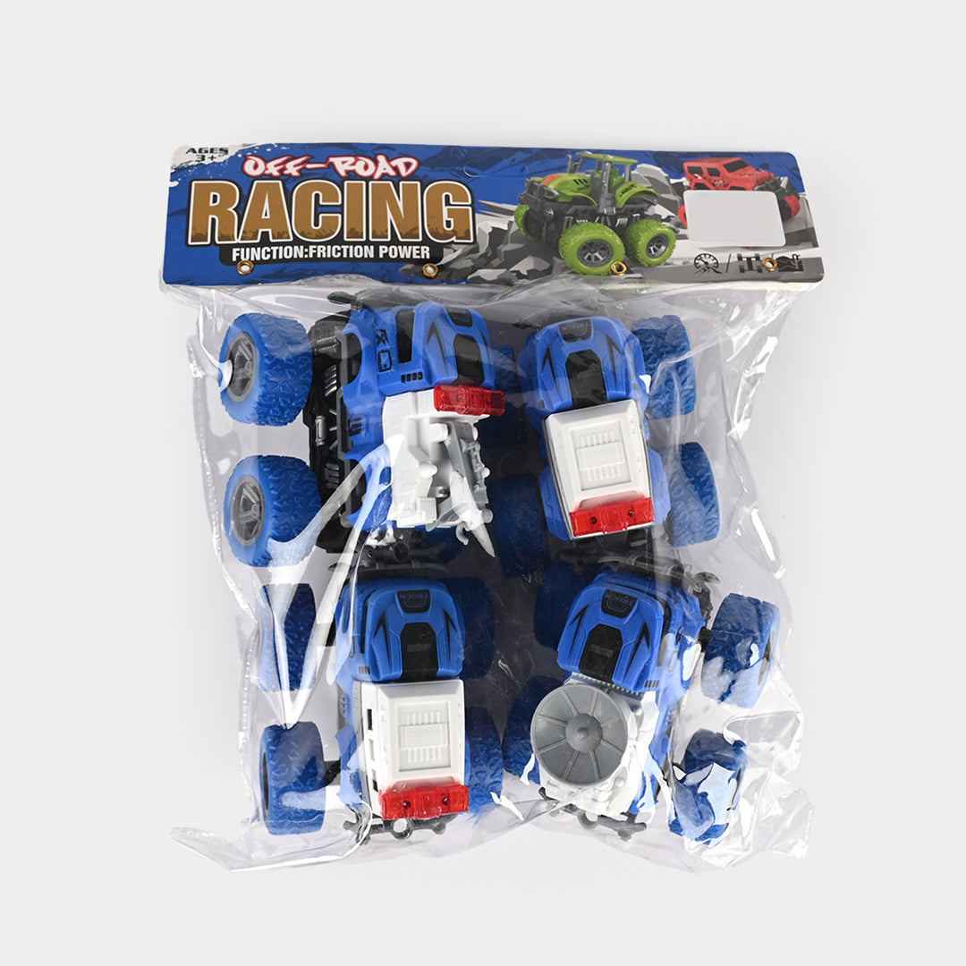 Friction Powered Mini Vehicles/Cars (4Pcs)