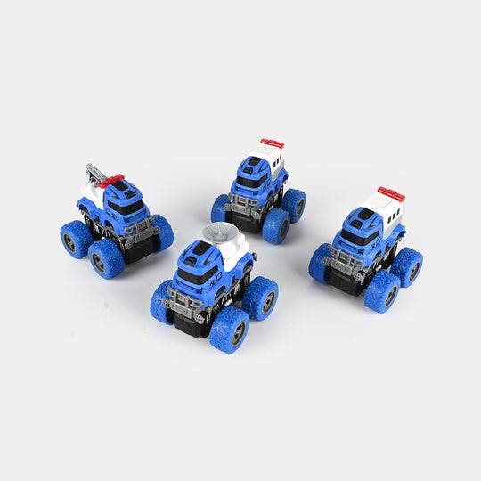 Friction Powered Mini Vehicles/Cars (4Pcs)