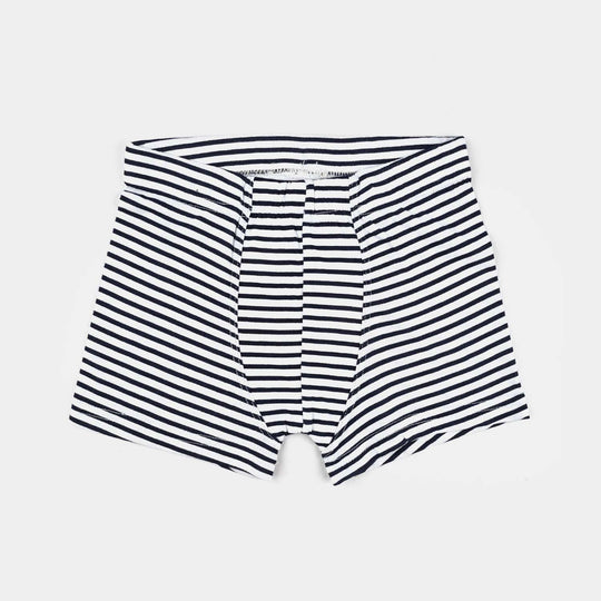 Pack OF 2 Boys Cotton Jersey Boxer Stripes-Blue/Red