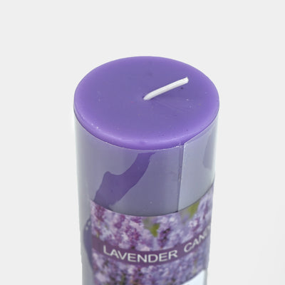 Lavender Size 2x6 inch Pillar Wax Scented