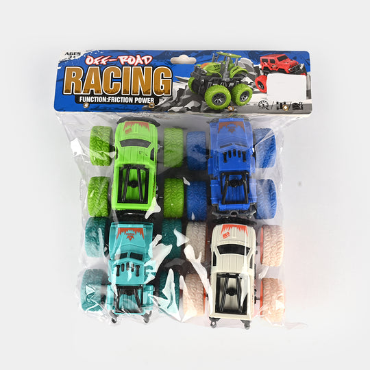 Friction Powered Mini Vehicles/Cars (4Pcs)