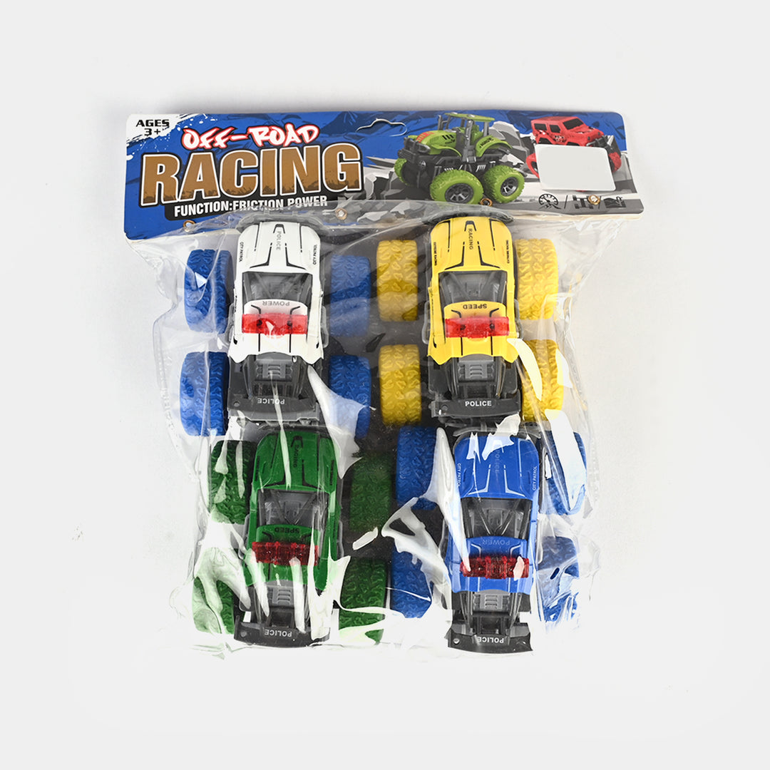 Friction Powered Mini Vehicles/Cars (4Pcs)