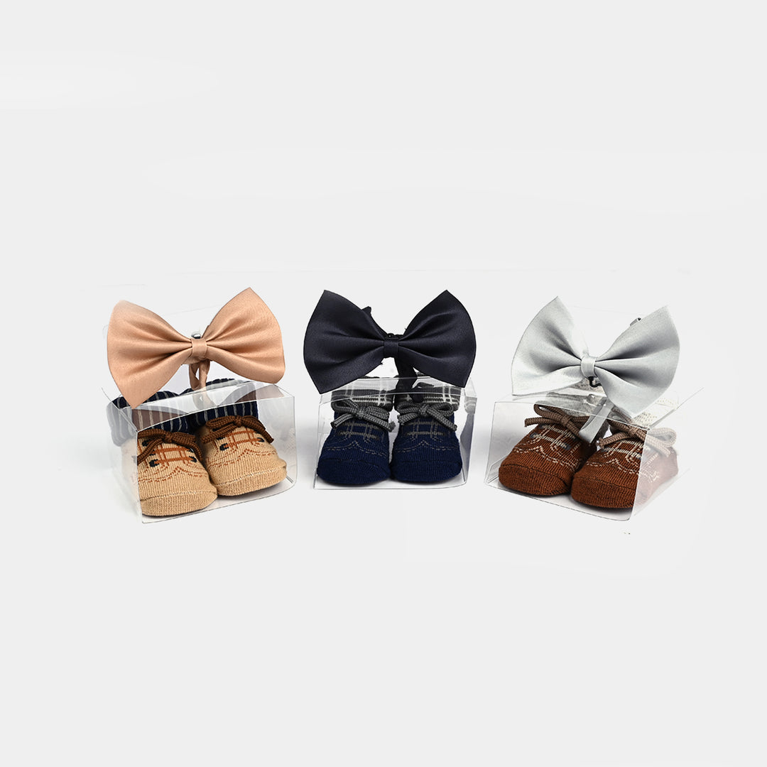 BABY BOOTIES AND HEADBANDS 6PCS SET