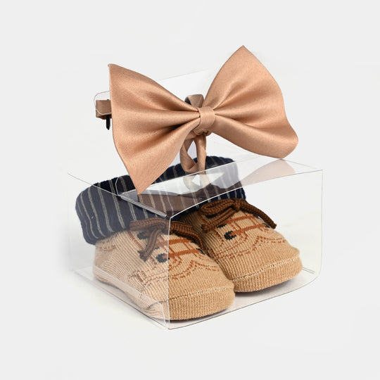 BABY BOOTIES AND HEADBANDS 6PCS SET