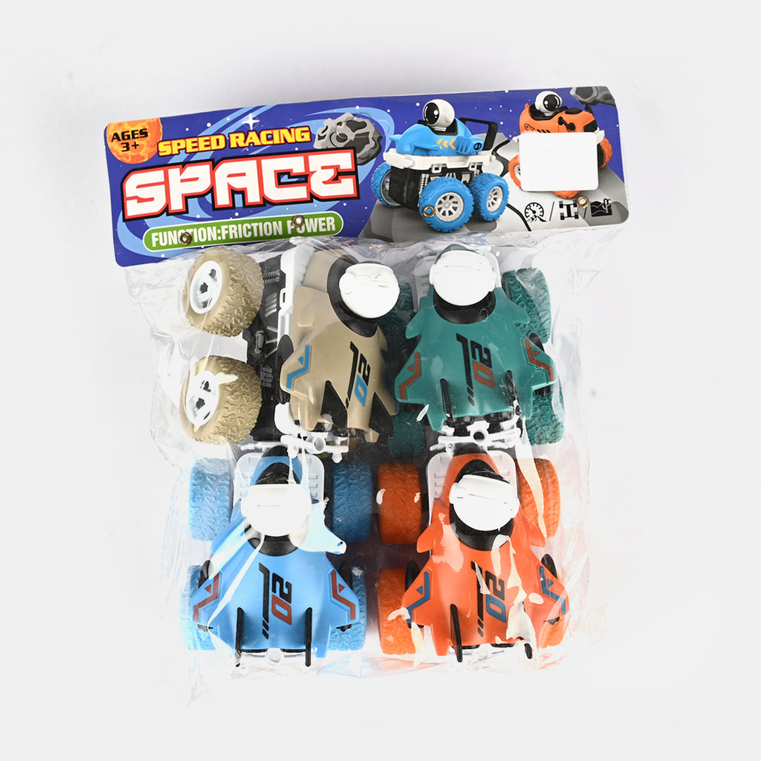 Friction Powered Mini Vehicles/Cars (4Pcs)