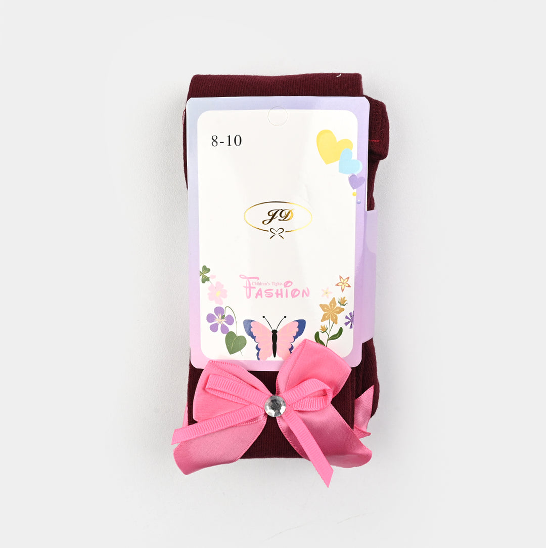 Girls Cotton Tights W/Socks