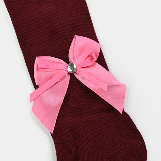 Girls Cotton Tights W/Socks