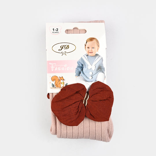 Girls Cotton Tights W/Socks