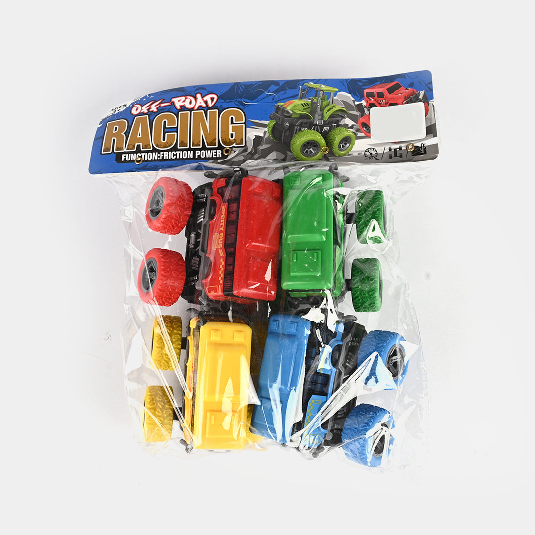 Friction Powered Mini Vehicles/Cars (4Pcs)