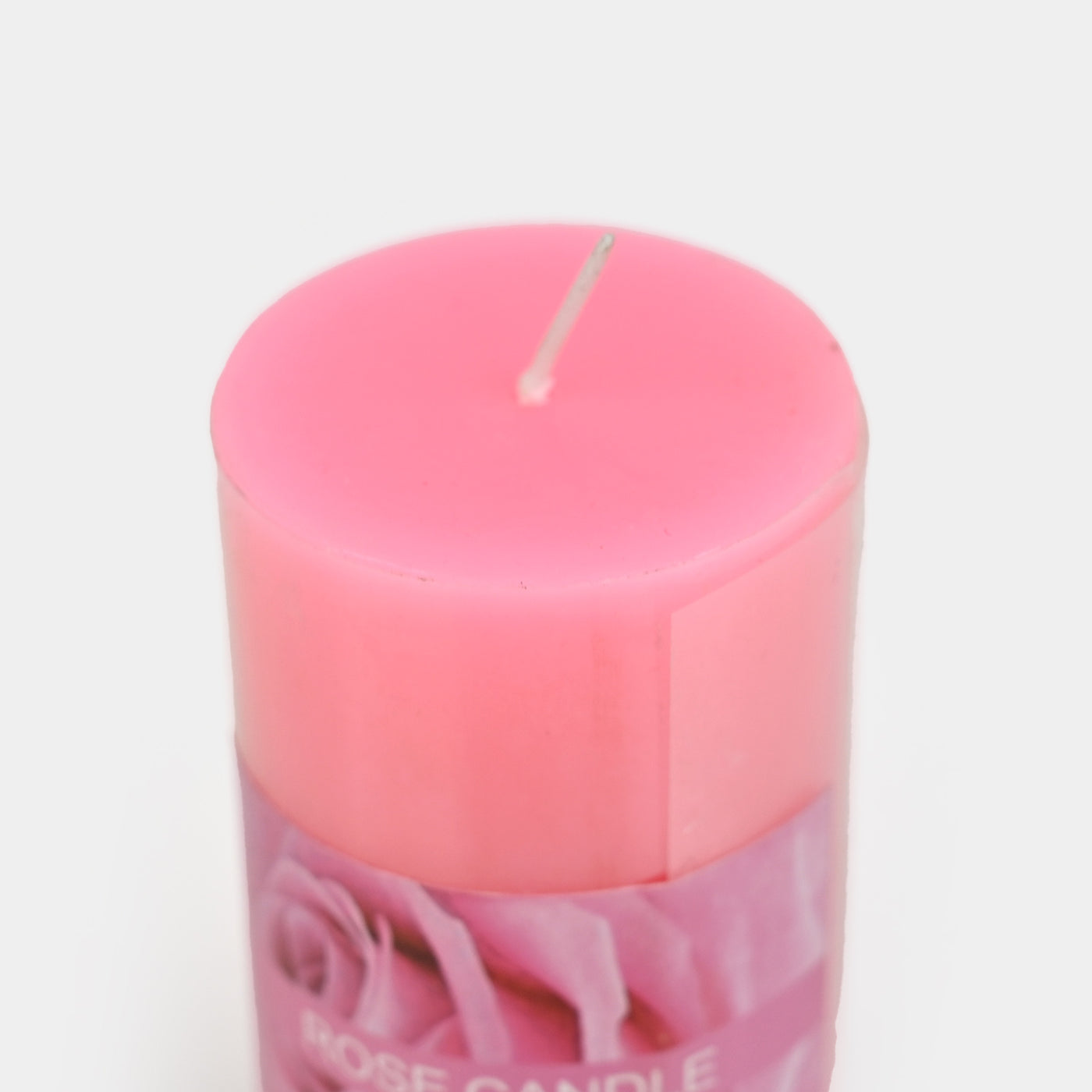 Rose Pink Size 2x6 inch Pillar Wax Scented