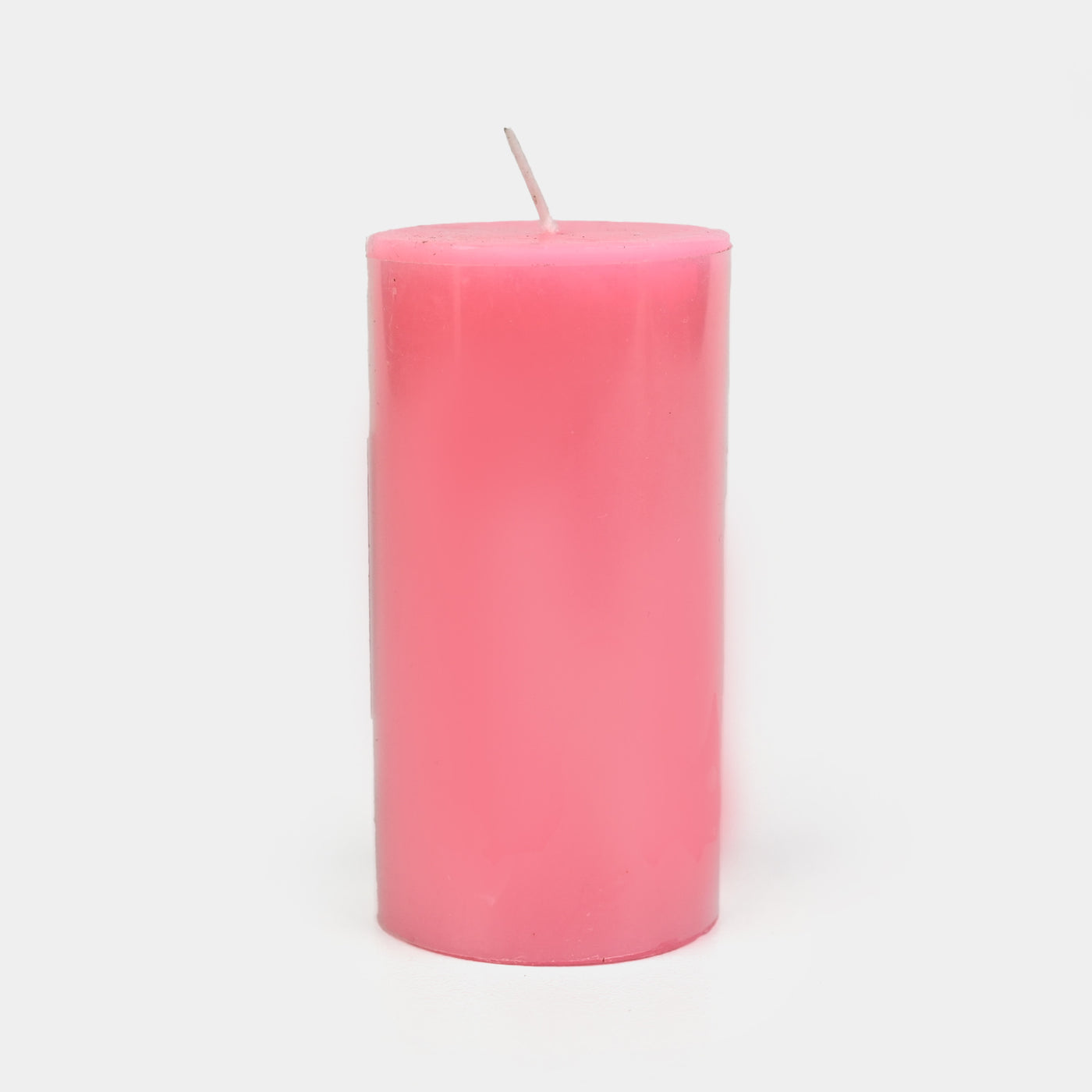 Rose Pink Size 2x6 inch Pillar Wax Scented