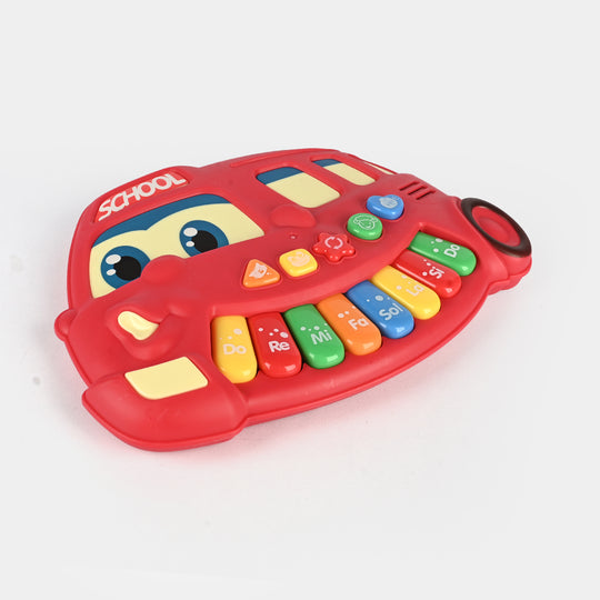 Bus Piano For kids - Red