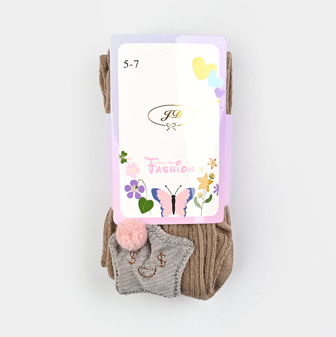 Girls Cotton Tights W/Socks