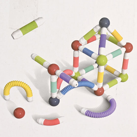 Flexible Magnetic Tube Block Set
