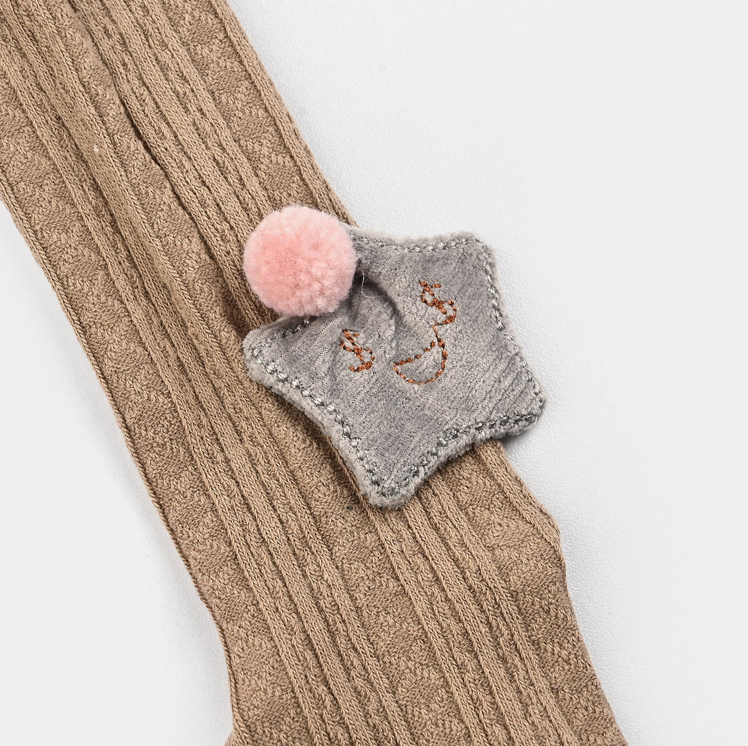 Girls Cotton Tights W/Socks