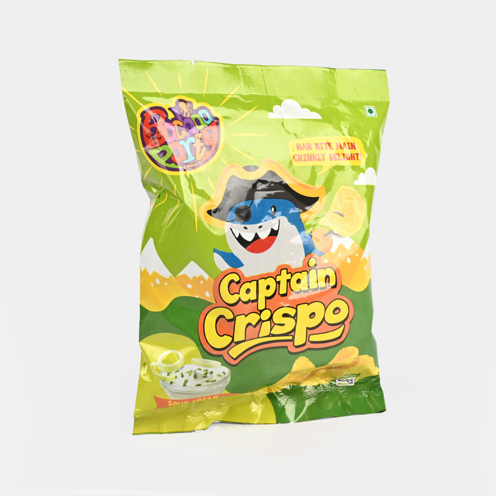 Bp Captain Crispo Crinkles Chips | Sour & Cream | 50G