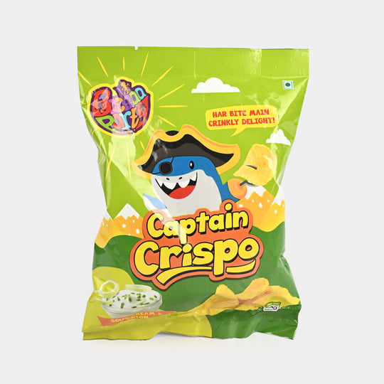Bp Captain Crispo Crinkles Chips | Sour & Cream | 50G