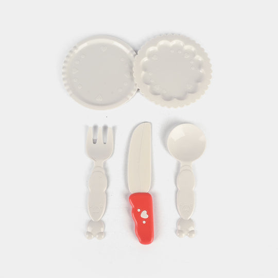 Wooden Pretend Play Birthday Cake Set