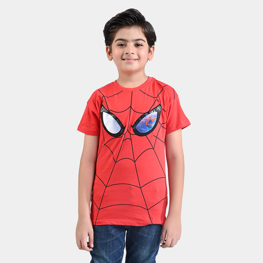 Boys Cotton Jersey T-Shirt - Red