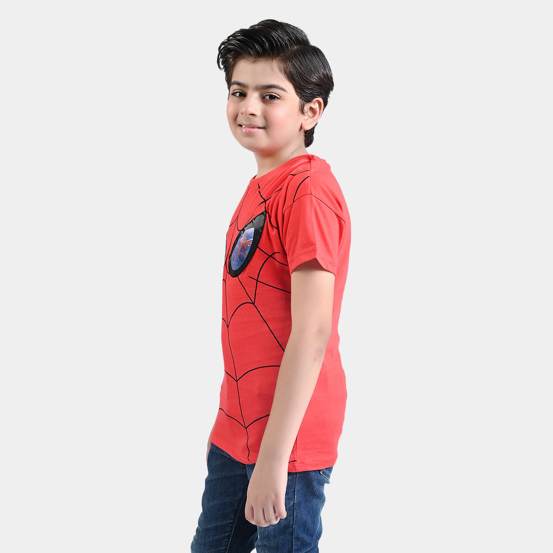 Boys Cotton Jersey T-Shirt - Red