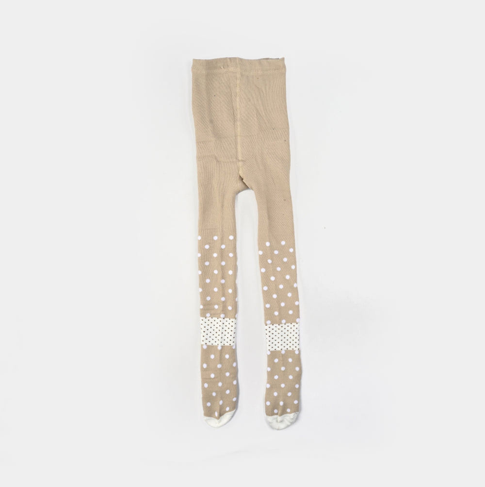 Girls Cotton Tights W/Socks