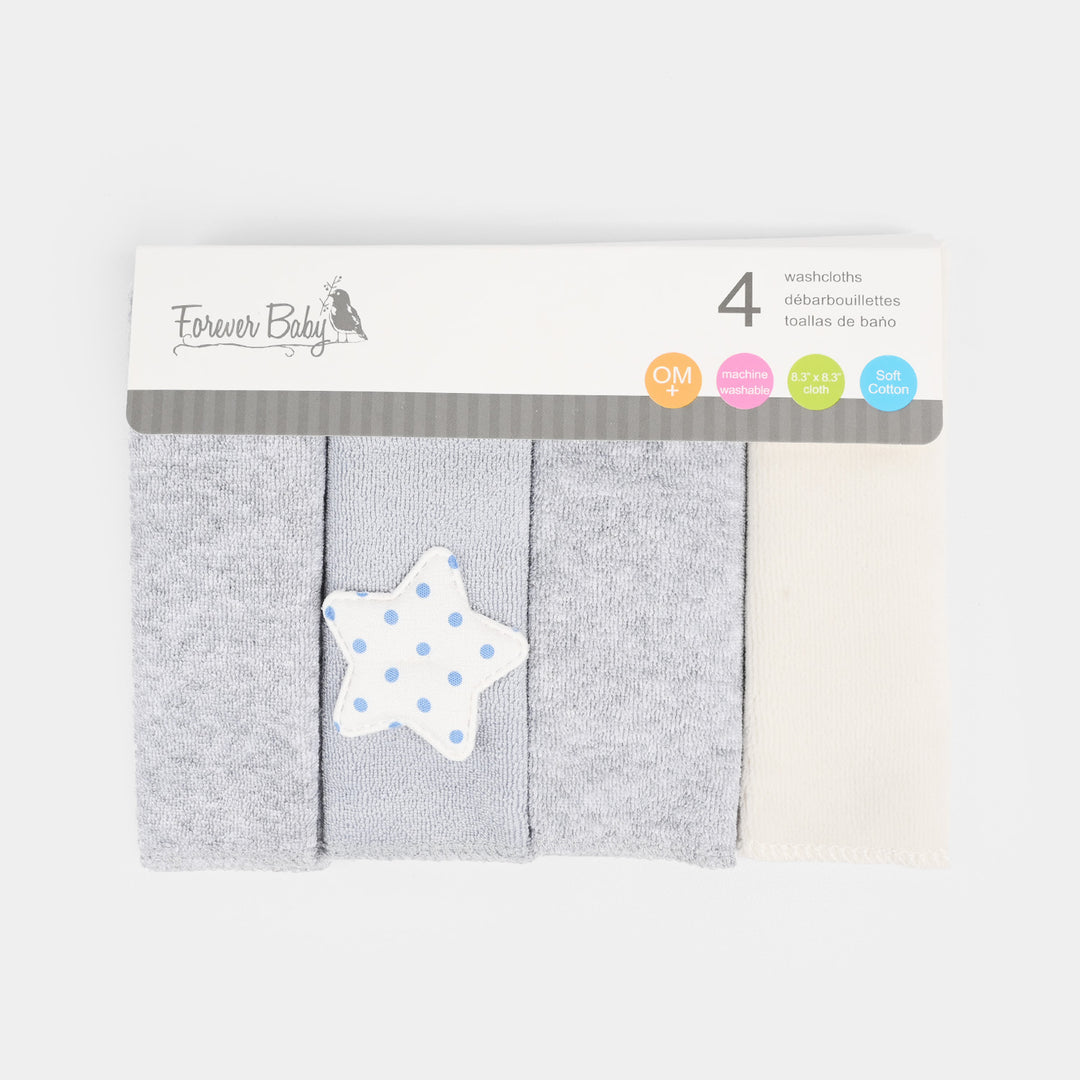 Forever Baby 4Pcs Washcloths Set