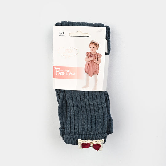 Girls Cotton Tights W/Socks