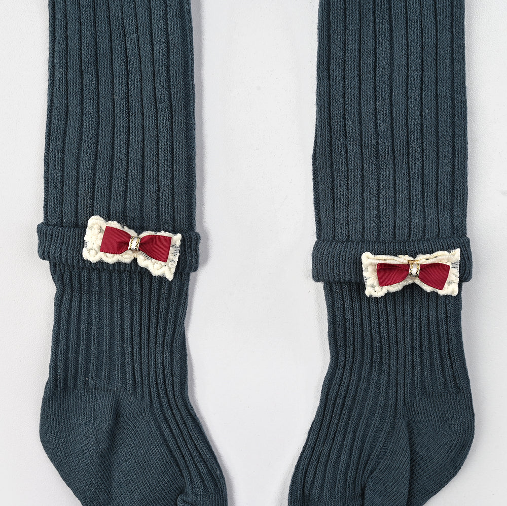 Girls Cotton Tights W/Socks