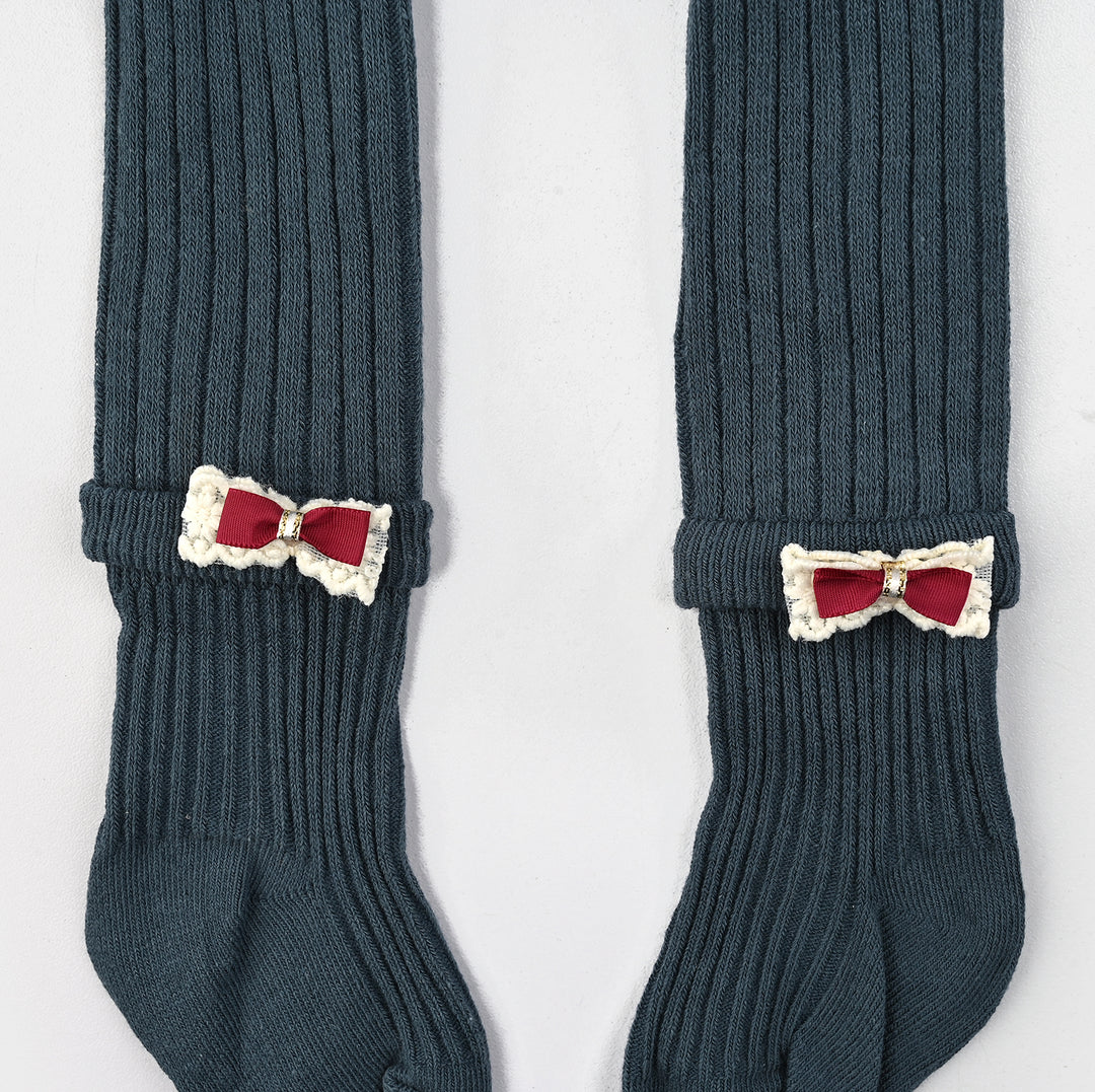Girls Cotton Tights W/Socks