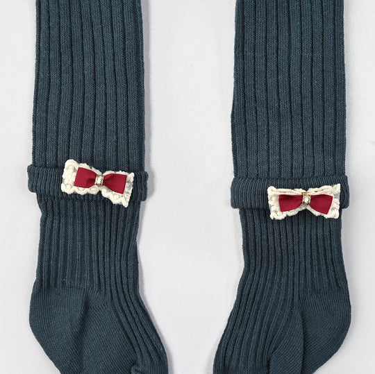 Girls Cotton Tights W/Socks