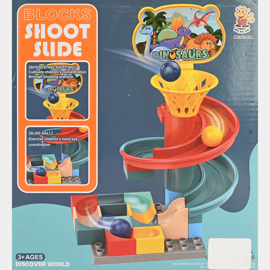 Shooting Ball Slide Building Block Track Toy