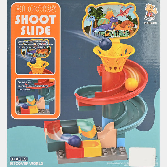 Shooting Ball Slide Building Block Track Toy