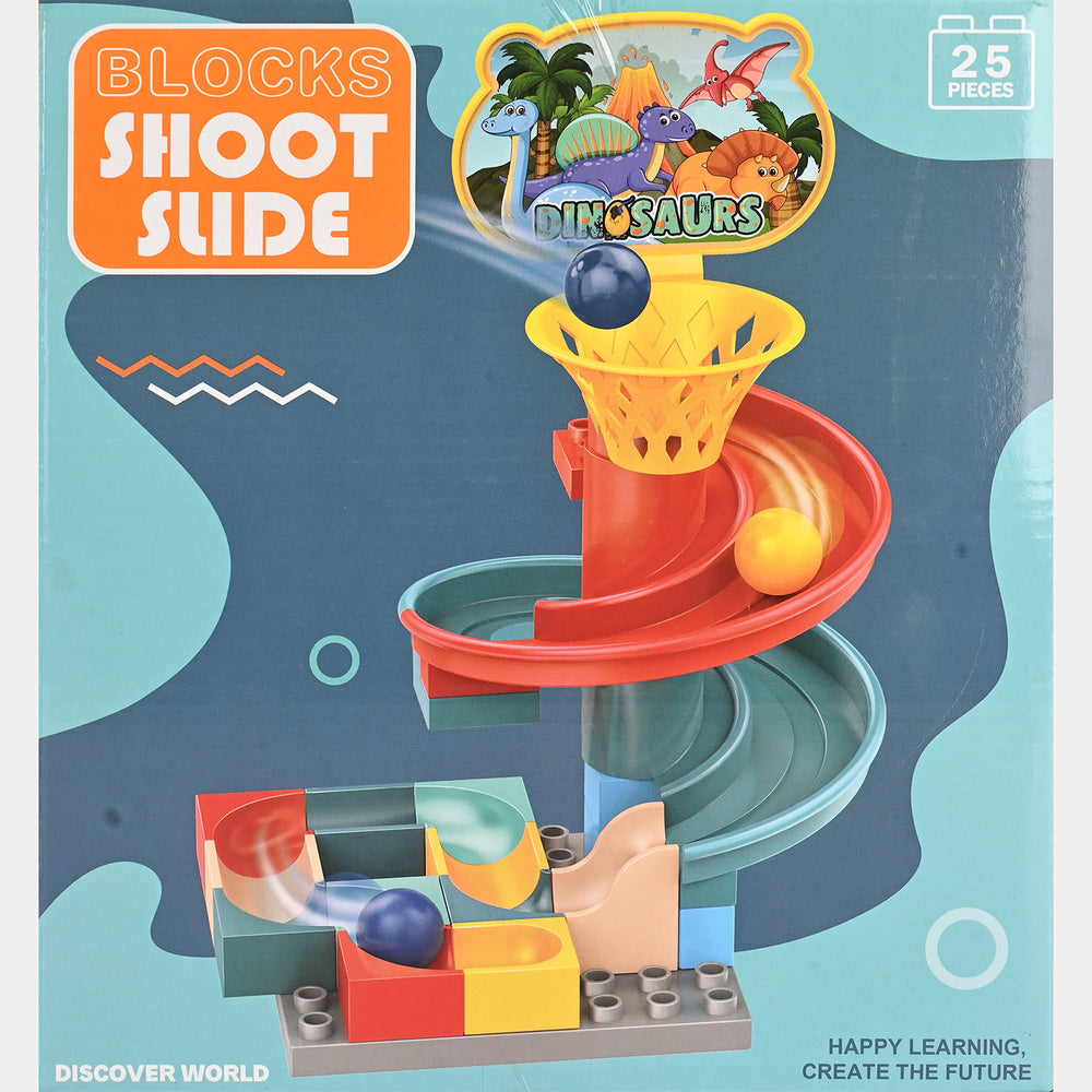 Shooting Ball Slide Building Block Track Toy