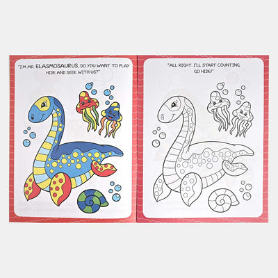 Kids Happy Dinosaur Colouring Book