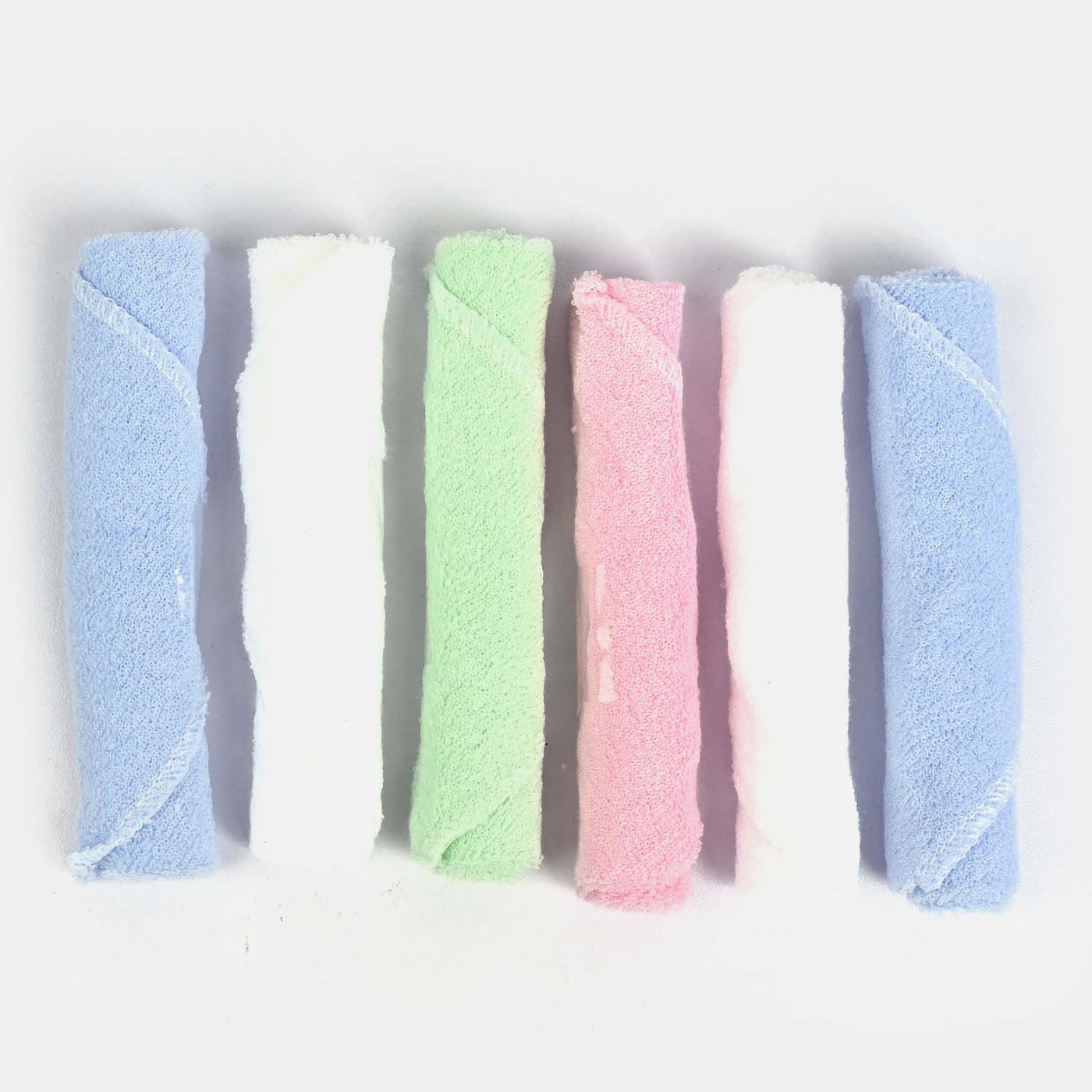 Plain Face Towel For Baby 6 PCs (5491)
