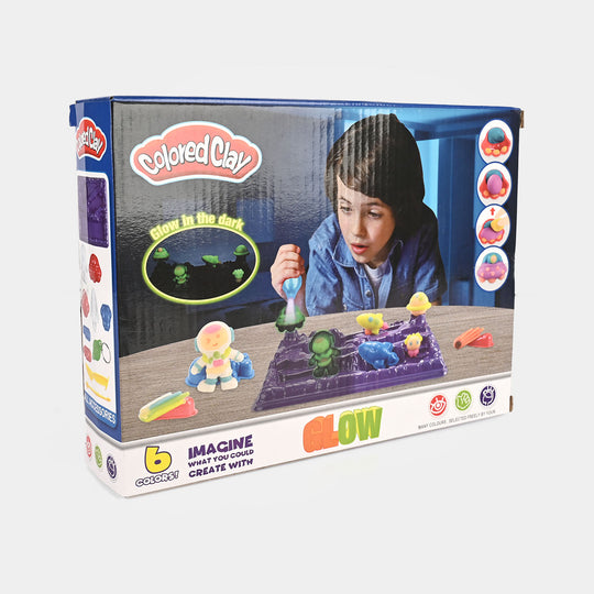 Colored Clay | Glow in the Dark Craft Set