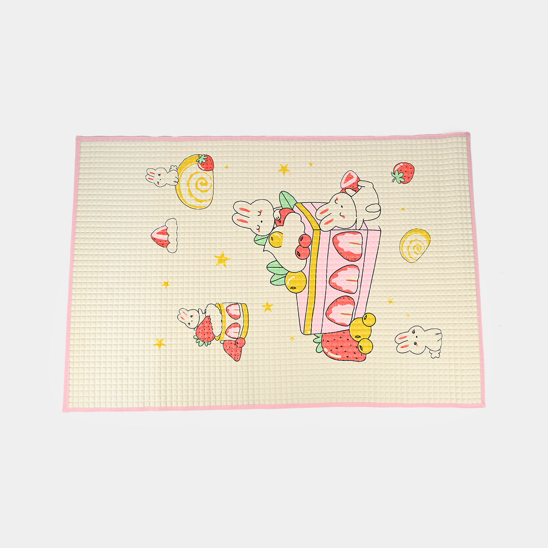 Cute Bunny & Strawberry Baby Blanket
