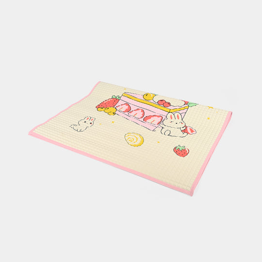 Cute Bunny & Strawberry Baby Blanket