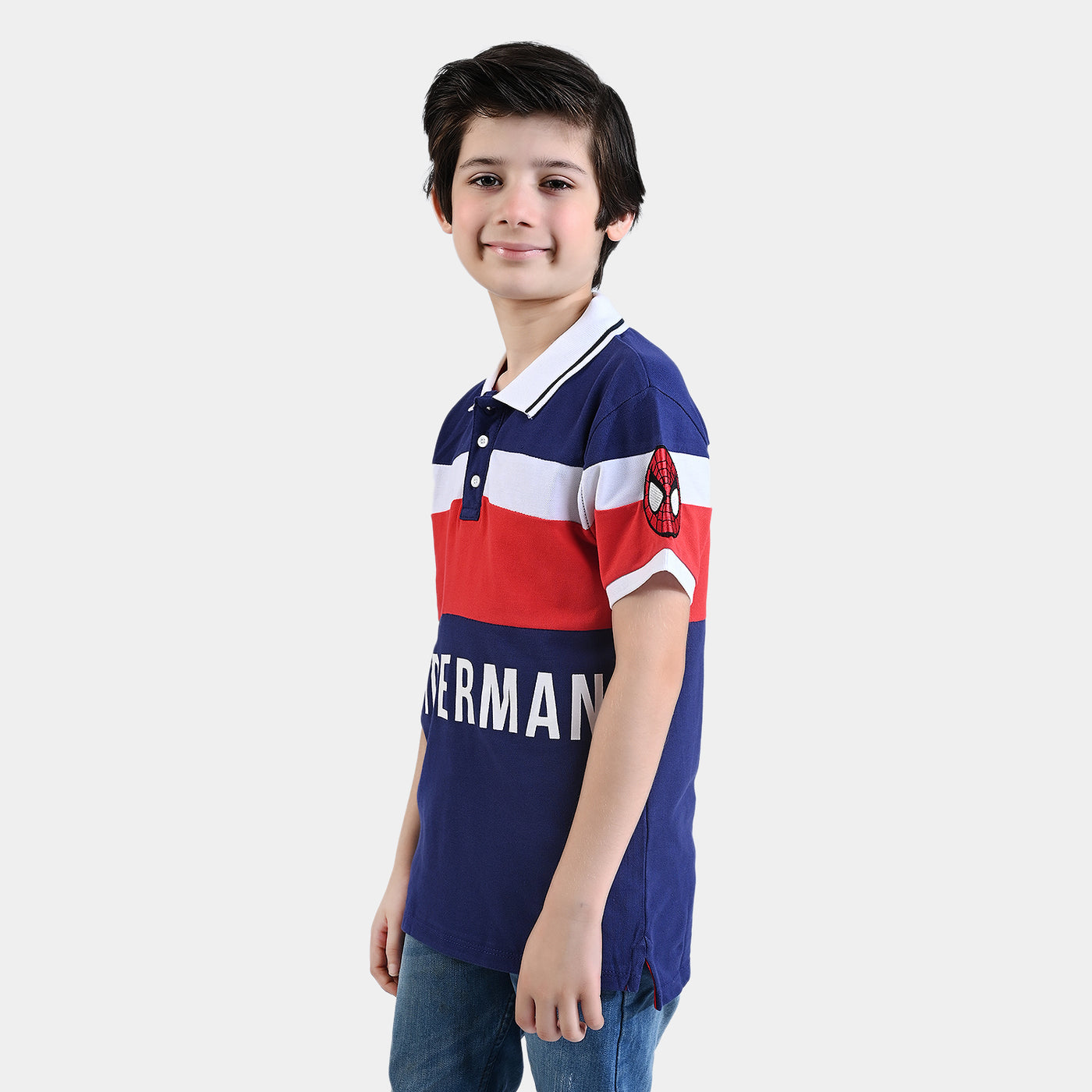 Boys Cotton PK Polo Character- Multi