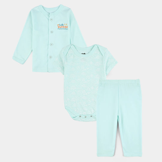 Infant Unisex Cotton 3Pcs Suit Set