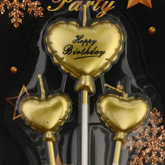 HBD Heart Shape Candles