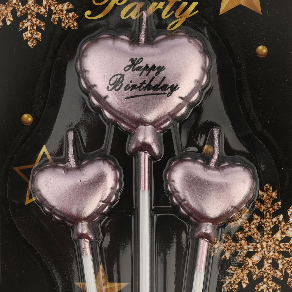 HBD Heart Shape Candles